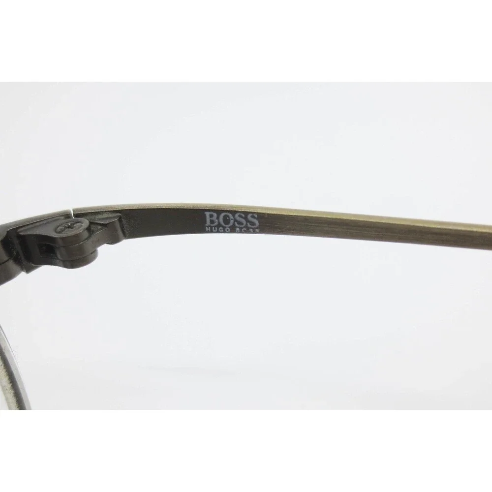 Hugo Boss Eyeglasses 0244 Bronze Gold Rectangular Metal Frames 49-20-145